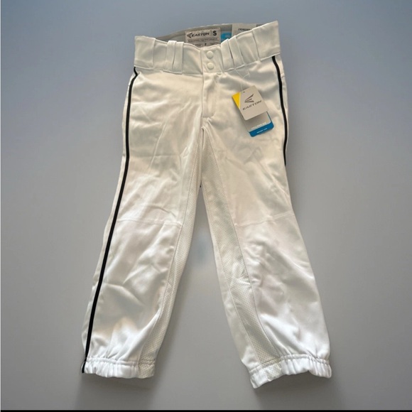 Easton Prowess Piped Pants White/Black Small 26-28" Women's Softball NWT - Picture 1 of 5